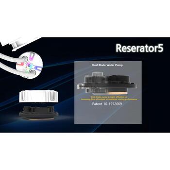 Zalman Ūdens dzesētājs Reserator5 Z36 Black ZE1225ASHx3, 12V, 0.35A, 4.2W, 0.7-0.85L/min, 2200 apgr./min, 37dB, AM4, LGA1700 (Reserator5 Z36 Black)