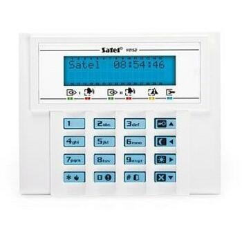 Satel Tastatūra VERSA-LCD-BL, 114,5 x 95 x 22,5 mm, viegli lasāms displejs, LED indikatori, ātra režīmu izvēle, PANIKAS (VERSA-LCD-BL)