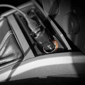 Sbox Автомобильное зарядное устройство CC-038, 12-24V, TYPE-C PD 3.0 5V/3A, 9V/2.22A, 12V/1.67A, USB-A QC 3.0 5V/3A, 9V/2A (CC-038)