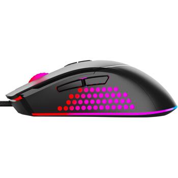 Sandberg Azazinator мышь 640-20, 6400 DPI, 7 кнопок, USB Type-A, 1,5 м кабель, черный, кнопки, подсветка (640-20)