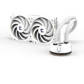 Zalman Ūdens dzesētājs Reserator5 Z24 ARGB White ZT1225ASM, 120mm, 27mm, 278mm, 1000-2500 apgr./min., 0,7-0,85L/min, 12V, 0,35A, 4 (Reserator5 Z24 ARGB White)