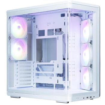 Zalman P60 WHITE, корпус ATX Mid Tower, 5x120mm ARGB вентиляторы, белый, 2xUSB 3.2, USB-C (P60 WHITE)