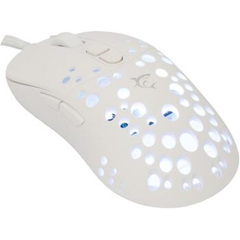 White Shark Мышь TRISTAN-W-2 GM-9004, 91g, 143mm, 65mm, 38mm, 6 кнопок, 1.8m, 50-12800 DPI, RGB, программируемые кнопки (TRISTAN-W-2)