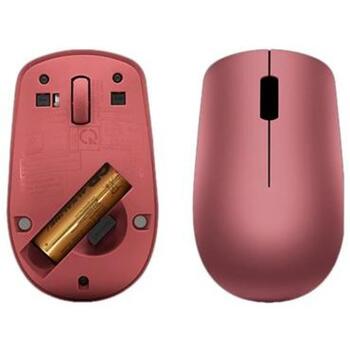 Lenovo Bezvadu pele 530 GY50Z18990, 2.4 GHz, 3 pogas, 65 g, akumulators AA, ergonomisks dizains, sarkana (GY50Z18990)