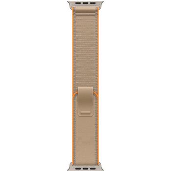 Ремешок для умных часов Apple MK8M4ZM/A, 49мм, песочный, S/M, 130-180мм, 60% переработанный нейлон, титановая отделка (MK8M4ZM/A)