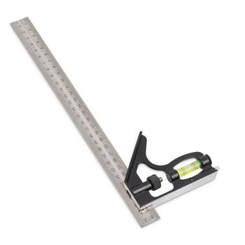 Kreator комбинированный угольник KRTH70601, 300мм, с уровнем, 45°, 90°, с чертилкой (KRTH70601)
