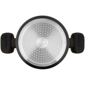 Resto Katls 93187 2.6L, Diametrs 20 cm, Apaļš, Alumīnijs, 4 slāņu nelīpoša pārklājuma, Ergonomiskas rokturi, Stikla vāks (93187)