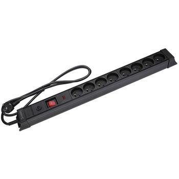 Hawk Удлинитель HWPS801BK, 1,5м, 8 розеток, 16A, 545J защита от перенапряжения, подсвеченный выключатель (HWPS801BK)