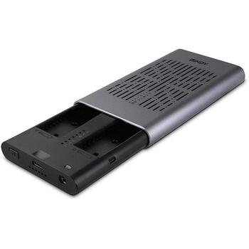 Lindy корпус SSD 43382 USB 3.2 Gen 2x2, Два M.2 NVMe, Функция клонирования (43382)