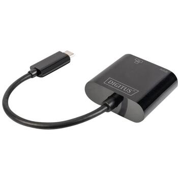Digitus USB-Type-C Gigabit Ethernet адаптер DN-3027, 1 Гбит/с, USB-C порты, передача питания (DN-3027)