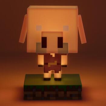 Paladone Minecraft Piglin иконка свет PP14431MCF, 12см, 2xAAA, LED, пластик, без автоотключения (PP14431MCF)