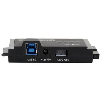 Media-Tech SATA/IDE USB адаптер MT5100, USB 3.0, 3 устройства, черный, SATA 22pin, PATA 44pin, PATA 40pin, USB Type B (MT5100)