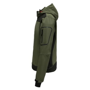 Softshell jaka Acropolis, L, Pesso, zaļa, ar kapuci (ACROPOLISOGL)