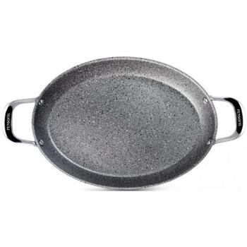 Pensofal Panna 5520, 36cm, Alumīnijs, Nepiedegošais, Ovāla forma, 2 rokturi, Stikla vāks, Piemērota plītīm (5520)