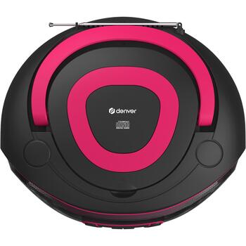 Denver TDB-212 Pink 111141900040, DAB+ Динамик, Розовый, 230V, FM радио, Bluetooth, AUX, USB MP3, LED подсветка (111141900040)