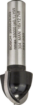Divpus.pusap.frēze, HM R=8 mm, l=13 mm,kāts 8mm, Rokas frēzēm, malu frēzēm IELIEKTO GROPJU FRĒZE STANDARD FOR WOOD, 2608628369, BOSCH (2608628369)