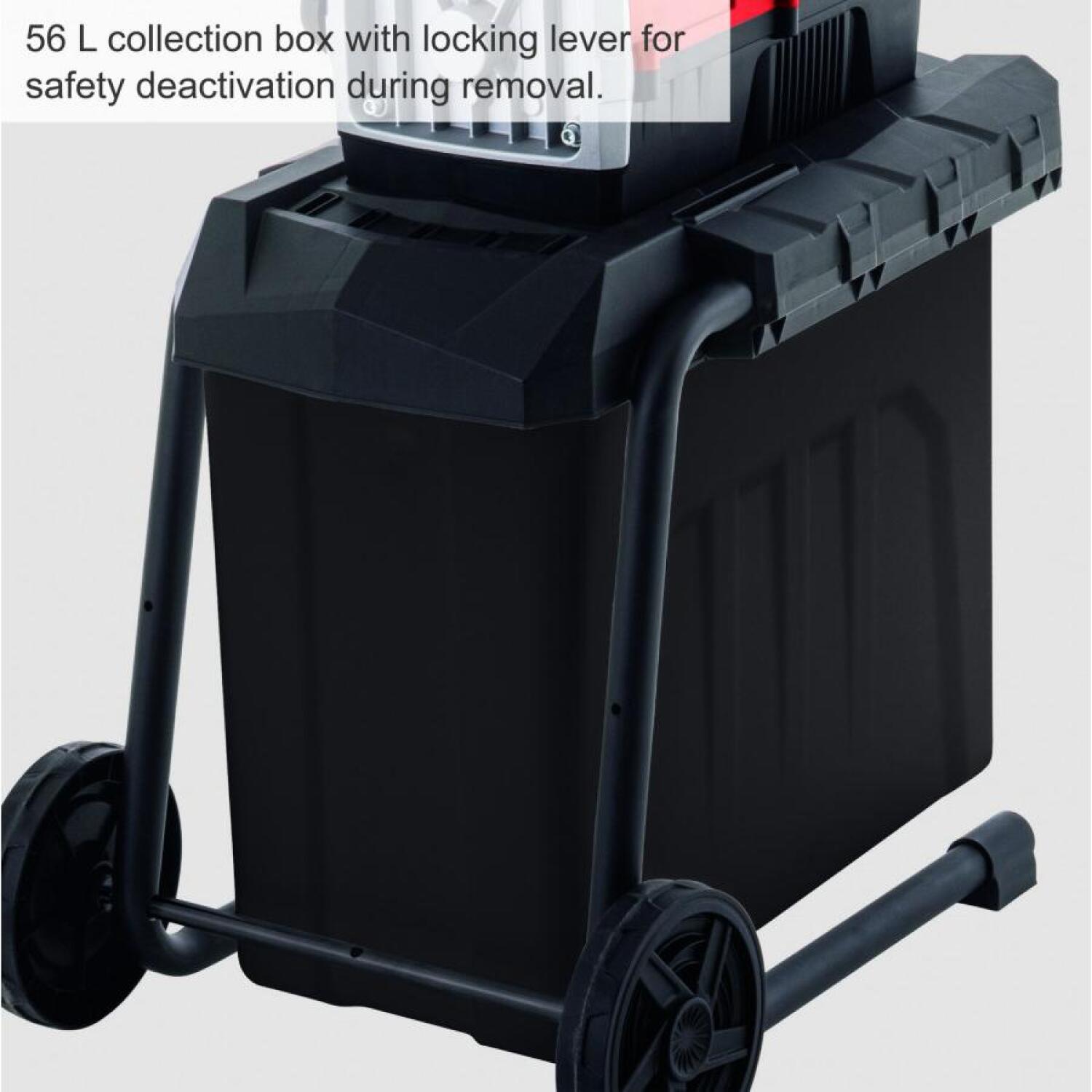 Scheppach Измельчитель веток GS70 5904413901&SCHEP, 2800 Вт, 220–240 В, 50 Гц, 42 мм, 60 об/мин, 8-ножевой режущий вал, 87 мм (5904413901&SCHEP)