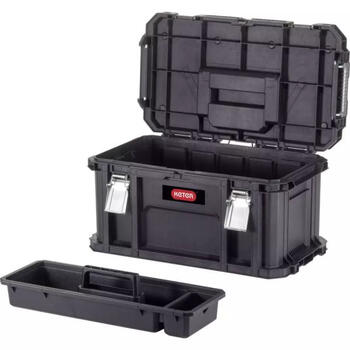 Keter Connect Tool Box 30205288, 54x31,2x27,5cm, metāla stiprinājumi, ergonomisks rokturis, savienojams ar Connect sistēmu (30205288)