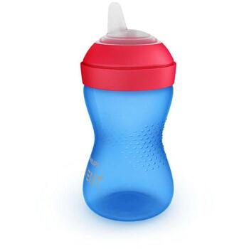Philips Avent My Grippy учебная чашка SCF802/01, 300мл, 9м+, синяя, защита от протекания, мягкий носик, без BPA (SCF802/01)