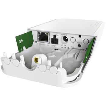 Mikrotik wAP R RBWAPR-2ND bezvadu piekļuves punkts 650 MHz, 64 MB RAM, 1 x 10/100M, 2.4 GHz, 9-30 V (RBWAPR-2ND)