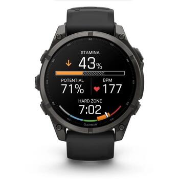 Garmin смарт-часы Fenix 9 010-04762-11, 47мм, AMOLED, 454x454px, 64ГБ, 16 дней, 10ATM, титан, сапфир, GPS, Bluetooth, Wi-Fi (010-04762-11)