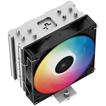 Deepcool CPU dzesētājs AG400 BK LED R-AG400-BKLNMC-G-1, 75.89 CFM, 2.53 mmAq, 2000 RPM, 500 RPM, melns, hidro gultņi (R-AG400-BKLNMC-G-1)