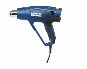 Rapid термовоздушная пушка R2000 5001342, 2000W, 60-600°C, 250-500 l/min, 3 режима воздушного потока, мягкая рукоятка (5001342)