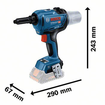 Аккумуляторный заклепочник GRG 18V-16 (2xProCORE18V 4.0Ah; 1xGAL 18V-40; L) 06019K5001 BOSCH (06019K5001)