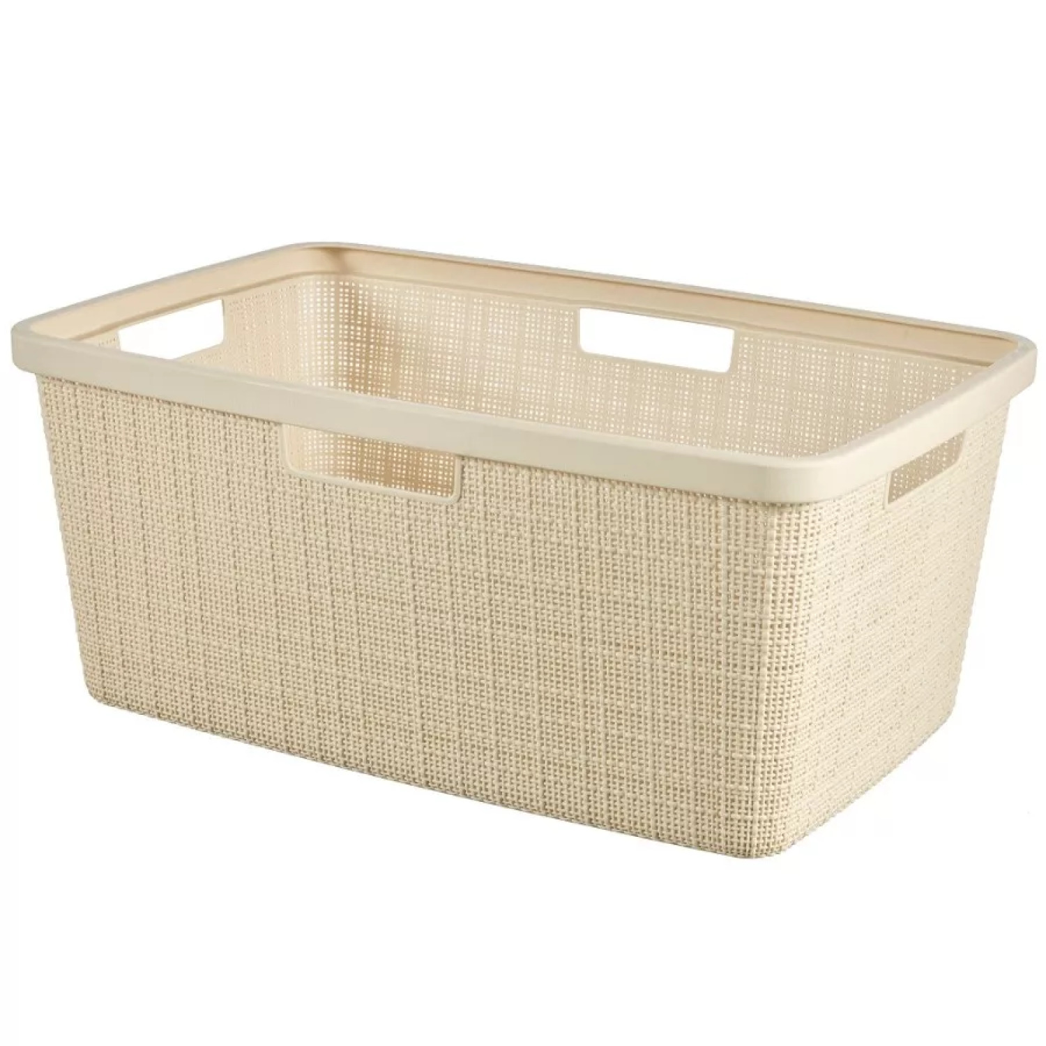 Curver Jute veļas grozs 0808091885, 46L, 59x39x26cm, plastmasa (0808091885)