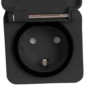 Denver Viedā kontaktligzda PLO-108 118141100060, IP-44, 16A, 2,4GHz, balss vadība, tālvadība, Tuya saderīga (118141100060)