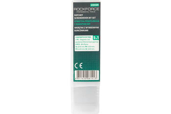 Rockforce RF-32805MR Набор отверток реверсивный, 4 биты, PH1, PH2, SL5, SL6, 50мм, сталь S2, пластиковая рукоятка (RF-32805MR)
