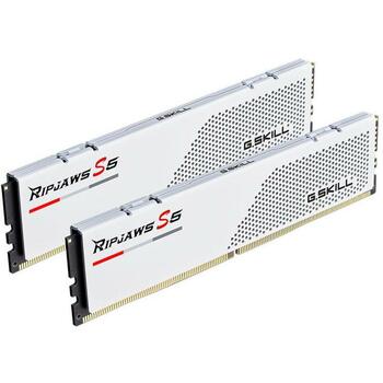 G.Skill память DIMM F5-6000J3040F16GX2-RS5W 32 ГБ, DDR5, 288-pin, 4800 MT/s, 1.35 В, 40, 2 x 16 ГБ, XMP 3.0, белый (F5-6000J3040F16GX2-RS5W)