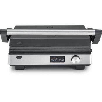 Severin KG 2380 гриль, 2000 Вт, 220 °C, 2 положения, керамическое покрытие, сменные пластины, можно мыть в посудомоечной машине (2380)