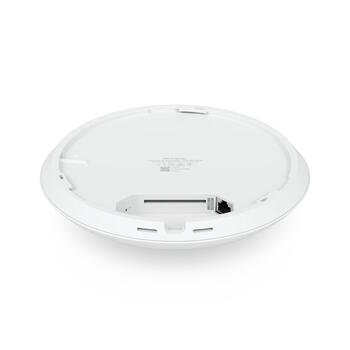 Wi Fi 7 piekļuves punkts trīsbanda 2.4 / 5 / 6 GHz 8 telpiskās plūsmas līdz 160 m² pārklājums 500+ ierīces PoE+ 2.5 GbE UniFi U7-PRO-MAX Balts Ubiquiti (U7-PRO-MAX)