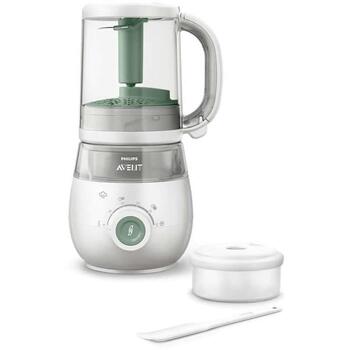 Philips Avent пароварка и блендер SCF885/01, 4-in-1, 1л, 720мл, 400Вт, 220-240В, 50-60Гц, 70см, класс 1 (SCF885/01)