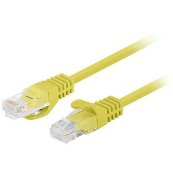 Lanberg Patchcord CAT.5E UTP 1M fluke passed 10-pack, Yellow | PCU5-20CC-0100-Y (PCU5-20CC-0100-Y)