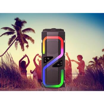 Tracer Natrix TWS динамик TRAGLO47193, 16W, 180мин, Bluetooth 5.0, FM радио, RGB подсветка, MicroSD слот (TRAGLO47193)