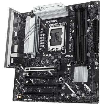 Asus Материнская плата B860M MAX GAMING AX, LGA 1851, DDR5, 256 ГБ, 3 M.2, 2.5 Гбит Ethernet, Wi-Fi 6, 4 SATA, 7.1 аудио (B860M MAX GAMING AX)