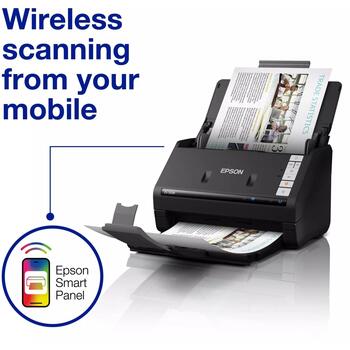 Epson Dokumentu skeneris ES-550W B11B287401, 45 ppm, 600 dpi, Wi-Fi Direct, automātiskā duplex skenēšana (B11B287401)