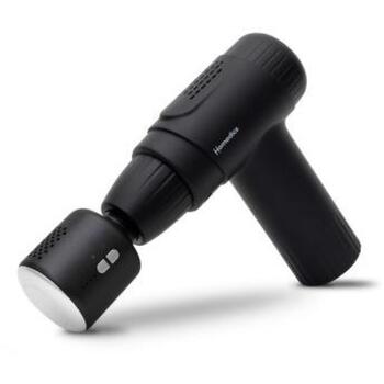 Homedics Masāžas pistole PGM-45HC-BK, 4 siltuma iestatījumi 39-45°C, 4 aukstuma iestatījumi 14-8°C, 6 intensitātes, 4 uzgaļi (PGM-45HC-BK)