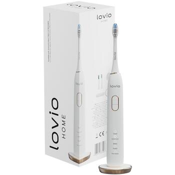 Lovio SonicProtect PRO LVTB124BK-HM, 5 режимов, 3 интенсивности, IPX8, датчик давления, 5 насадок, индукционная зарядка (LVTB124BK-HM)