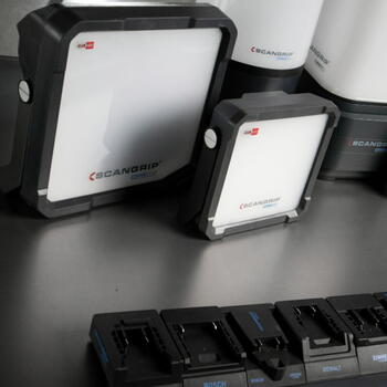 Аккумуляторная лампа VEGA 4 CONNECT 4000 лм, Скангрип, 03.6104C, 105 LED, IP54 (03.6104C)
