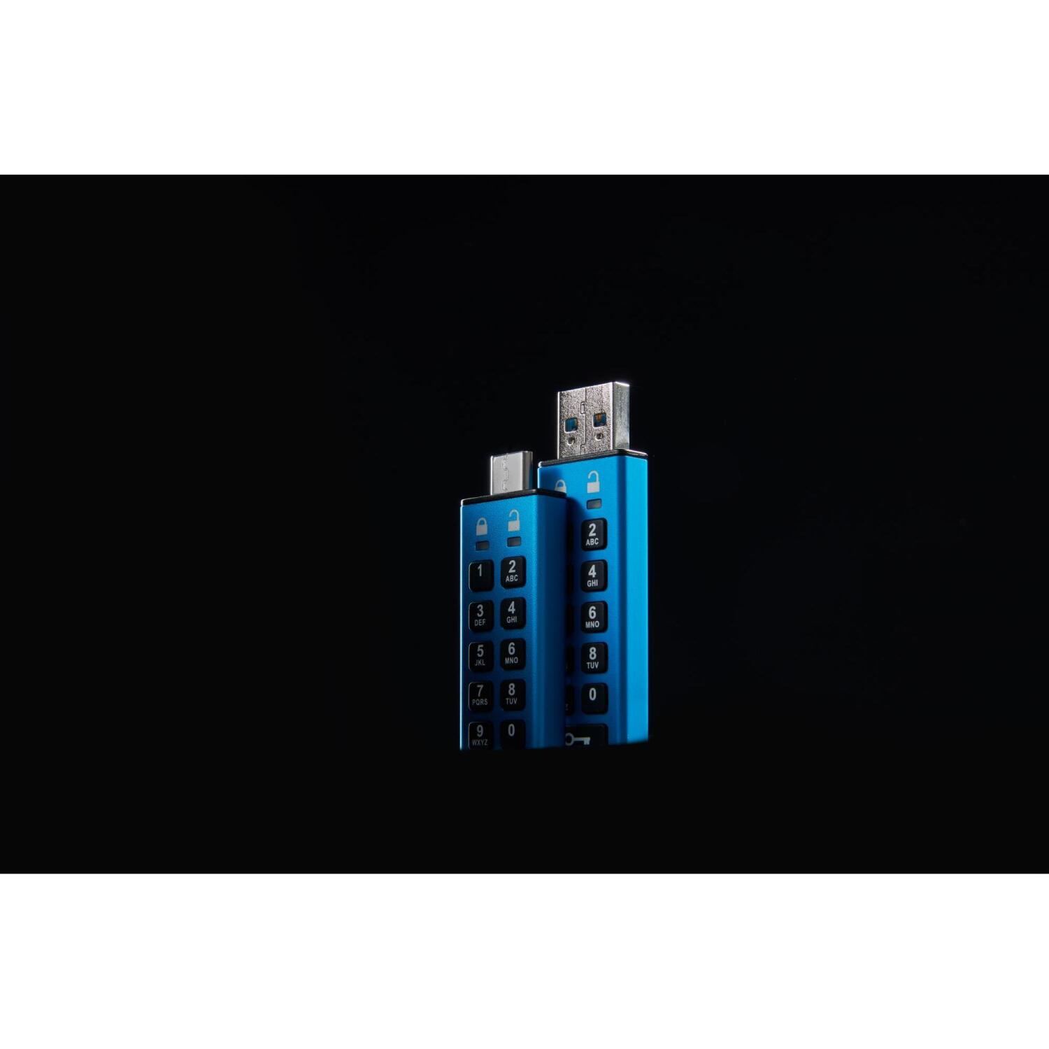 Kingston IKKP200C/64GB USB-C флеш-накопитель, 64GB, USB 3.2 Gen 1, 280MB/s чтение, 200MB/s запись, IP68, FIPS 140-3, AES-256 (IKKP200C/64GB)