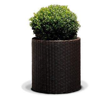 Горшок для цветов Large Cylinder Planter коричневый 29197837590 KETER (29197837590)