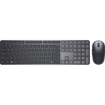 Dell Pro 7 Slim KM726 Tastatūras un peles komplekts 580-BDPB, 2.4 GHz, 3 pogas, bezvadu savienojums, melna (580-BDPB)