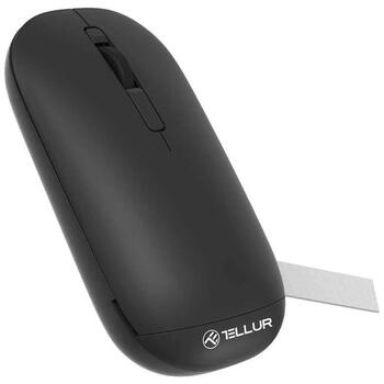 Tellur Gripper Wireless Mouse TLL491381, 500mAh, 4, 800/1200/1600 DPI, Bluetooth 5.0, RF 2.4 GHz, тихий клик (TLL491381)