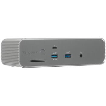 Targus DOCK230EUZ dokstacija, Thunderbolt 5, 3x 8K, 140W EPR, 80 Gbps, 2.5G Ethernet, 4x USB 3.2, sudraba (DOCK230EUZ)