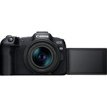 Canon Беззеркальная камера EOS R8 RF 24-50mm F4.5-6.3 IS STM 5803C013, 24.2 МП, ISO 102400, 3 '', Wi-Fi, видеозапись (5803C013)