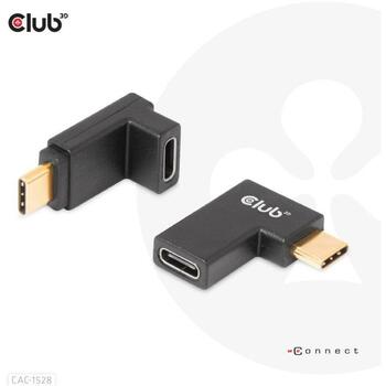 Club3D USB adapteris CAC-1528 Type-C 2, līdz 4K120Hz, 240W EPR, datu ātrums līdz 10Gbps (CAC-1528)