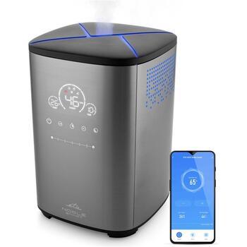 ETA gaisa mitrinātājs Noble Smart 5629 90000, 110 W, 4 L, līdz 50 m², Ultraskaņas, Pelēks, 500 ml/stundā (ETA562990000)